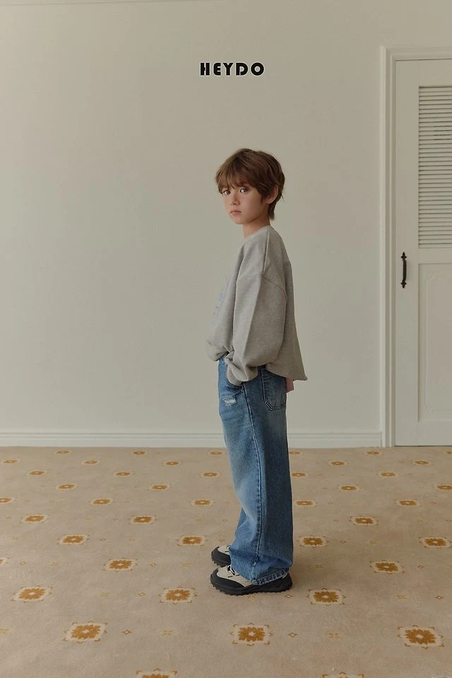 Heydo - Korean Children Fashion - #magicofchildhood - Semi Vintage Denim Pants - 11