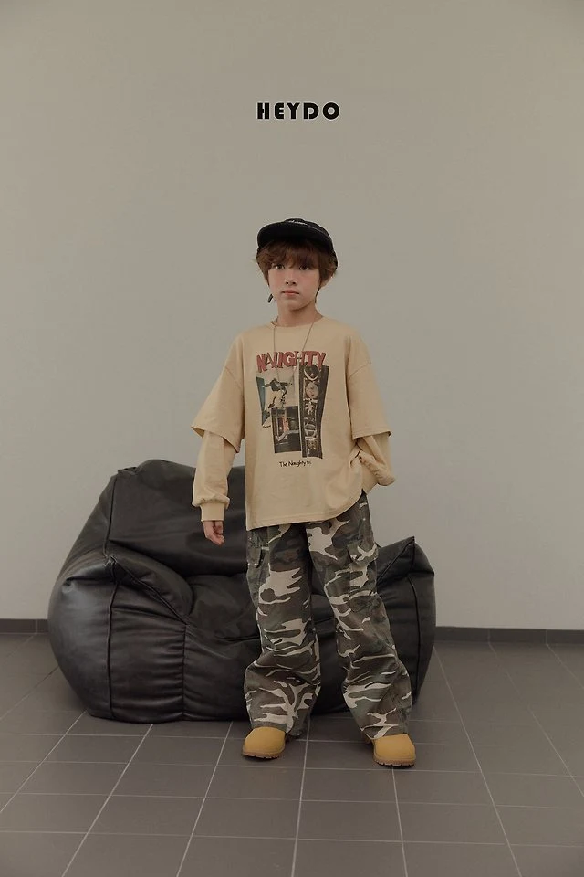 Heydo - Korean Children Fashion - #magicofchildhood - Rib Camo Pocket Pants - 8