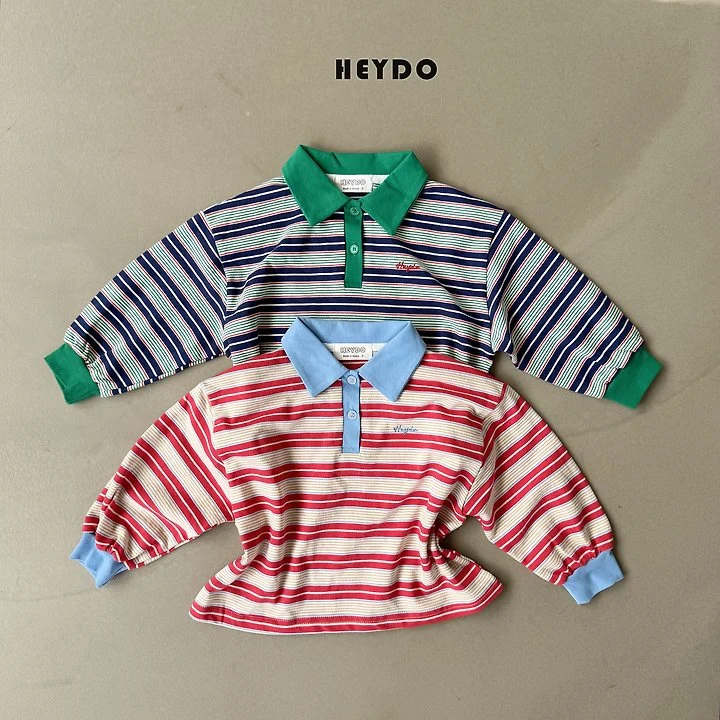 Heydo - Korean Children Fashion - #minifashionista - Tommy Colored Collar Tee