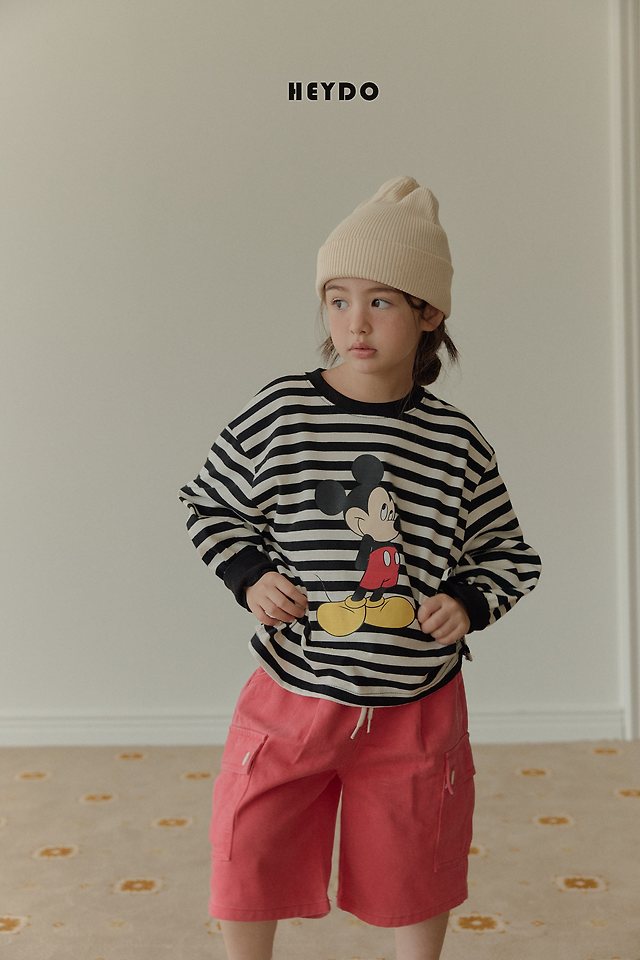 Heydo - Korean Children Fashion - #minifashionista - Stripe Banding Tee - 10