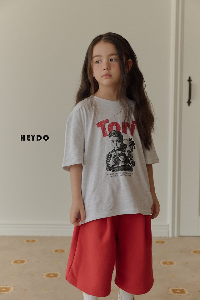 Heydo - Korean Children Fashion - #minifashionista - Tori Short Sleeved Tee - 5