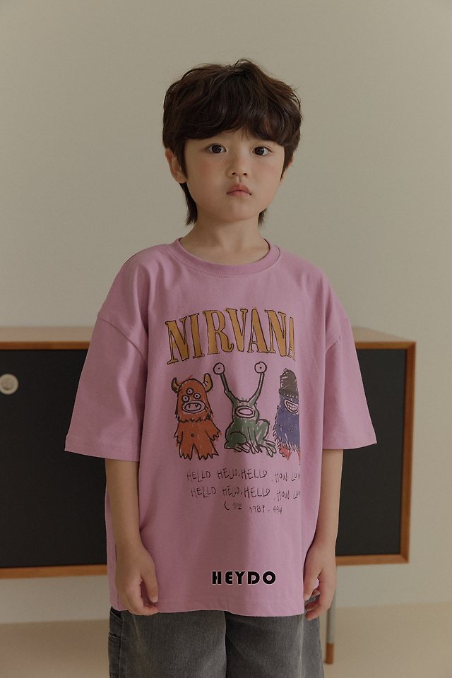 Heydo - Korean Children Fashion - #magicofchildhood - Monster Short Sleeved Tee - 4