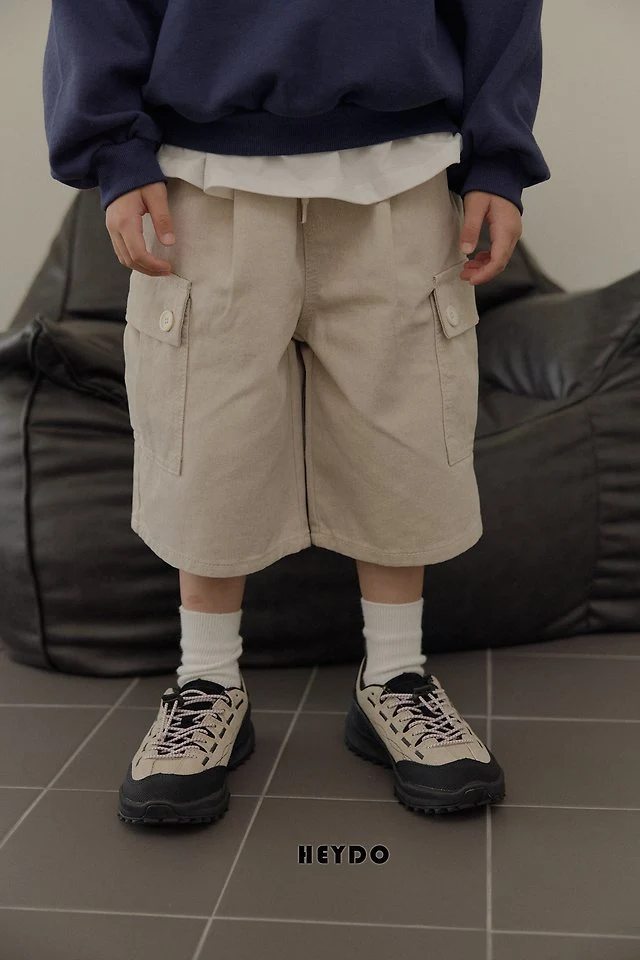 Heydo - Korean Children Fashion - #prettylittlegirls - Pocket Pigment Bermuda Pants - 5