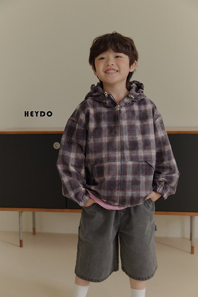 Heydo - Korean Children Fashion - #prettylittlegirls - Vintage Check Windbreaker - 7