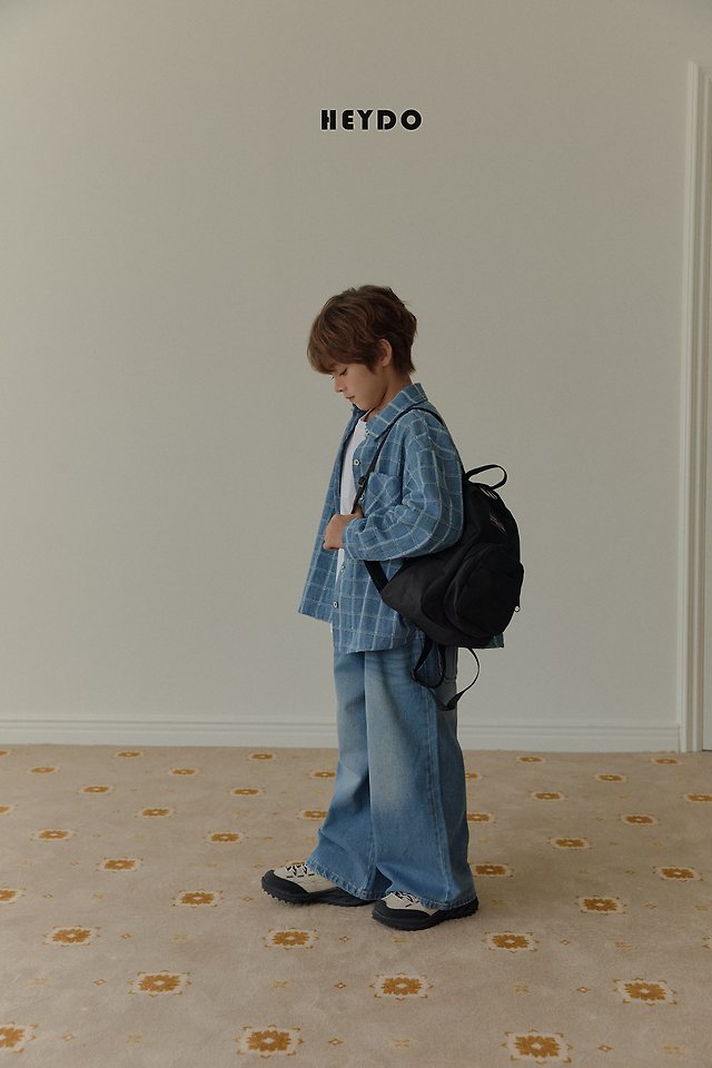 Heydo - Korean Children Fashion - #prettylittlegirls - True Wide Denim Pants - 11
