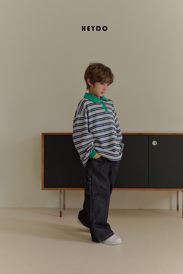 Heydo - Korean Children Fashion - #stylishchildhood - Carpender Denim Pants - 12