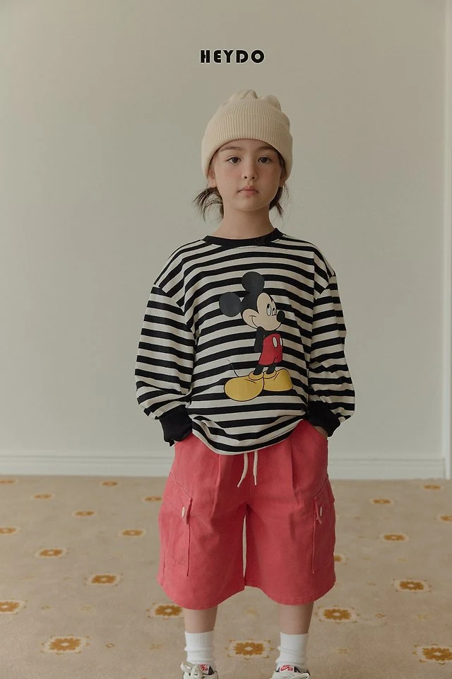Heydo - Korean Children Fashion - #todddlerfashion - Stripe Banding Tee - 12