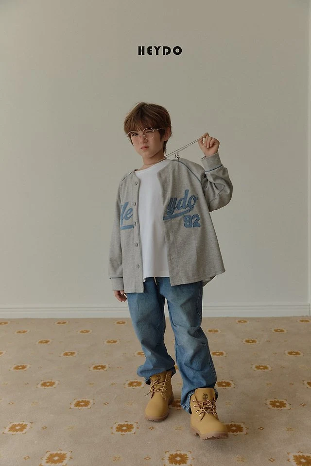 Heydo - Korean Children Fashion - #todddlerfashion - Four Dart Denim Pants - 9