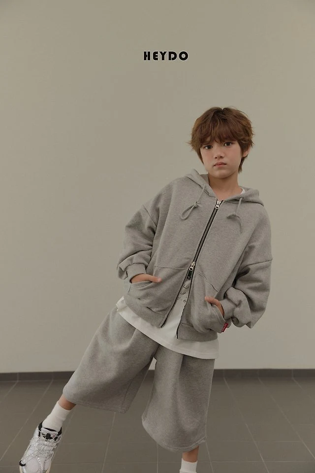 Heydo - Korean Children Fashion - #todddlerfashion - Two Way Hood Zip-up - 12