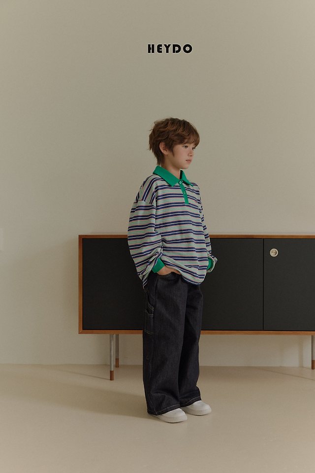 Heydo - Korean Children Fashion - #todddlerfashion - Carpender Denim Pants - 10