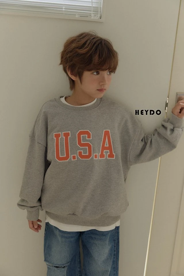 Heydo - Korean Children Fashion - #toddlerclothing - USA Sweatshirts - 7