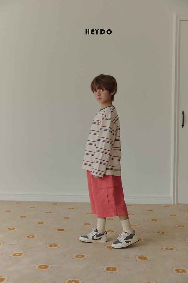 Heydo - Korean Children Fashion - #toddlerclothing - Butter Wappen Tee - 12