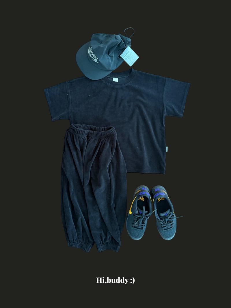 Hi buddy - Korean Children Fashion - #Kfashion4kids - Velvet Short Sleeved Tee - 2