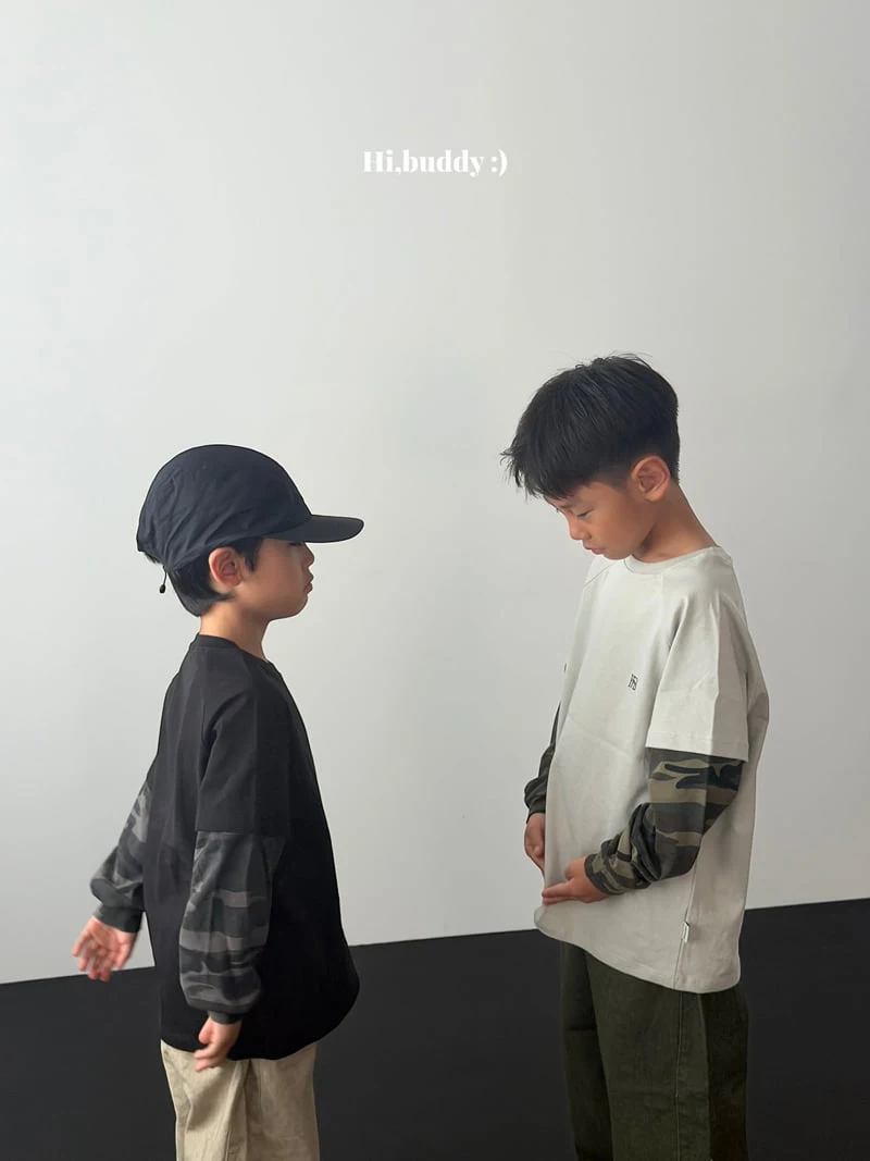Hi buddy - Korean Children Fashion - #childofig - Double Camo Tee - 7