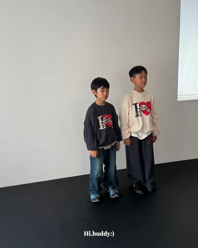 Hi buddy - Korean Children Fashion - #childofig - Love Attack Sweatshirt - 9