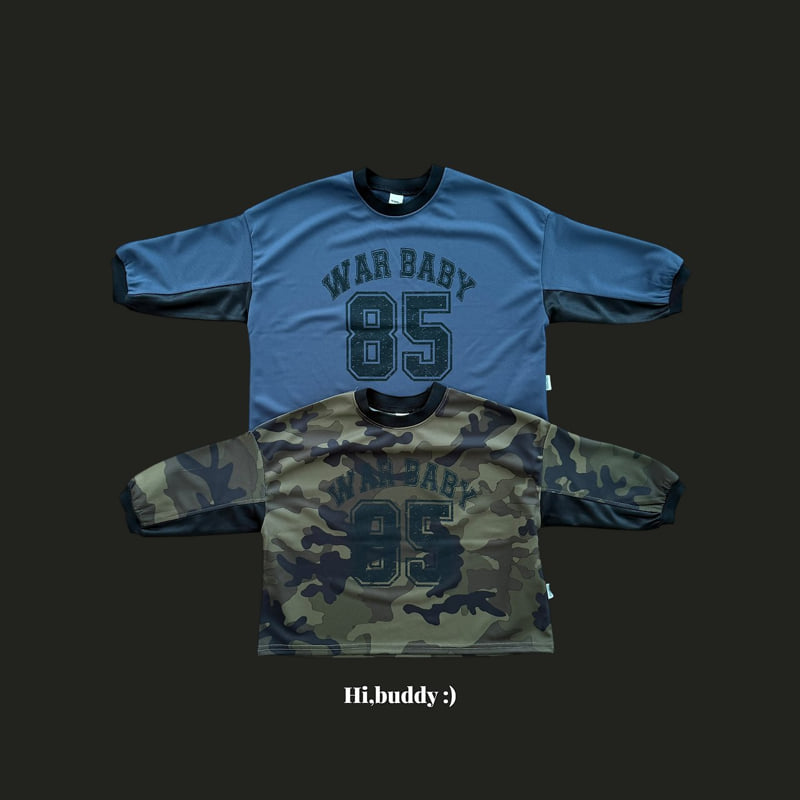 Hi buddy - Korean Children Fashion - #childrensboutique - Camp Tee