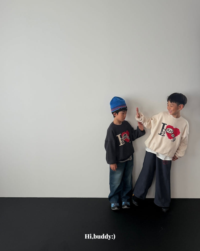 Hi buddy - Korean Children Fashion - #childrensboutique - Love Attach Sweatshirts - 12
