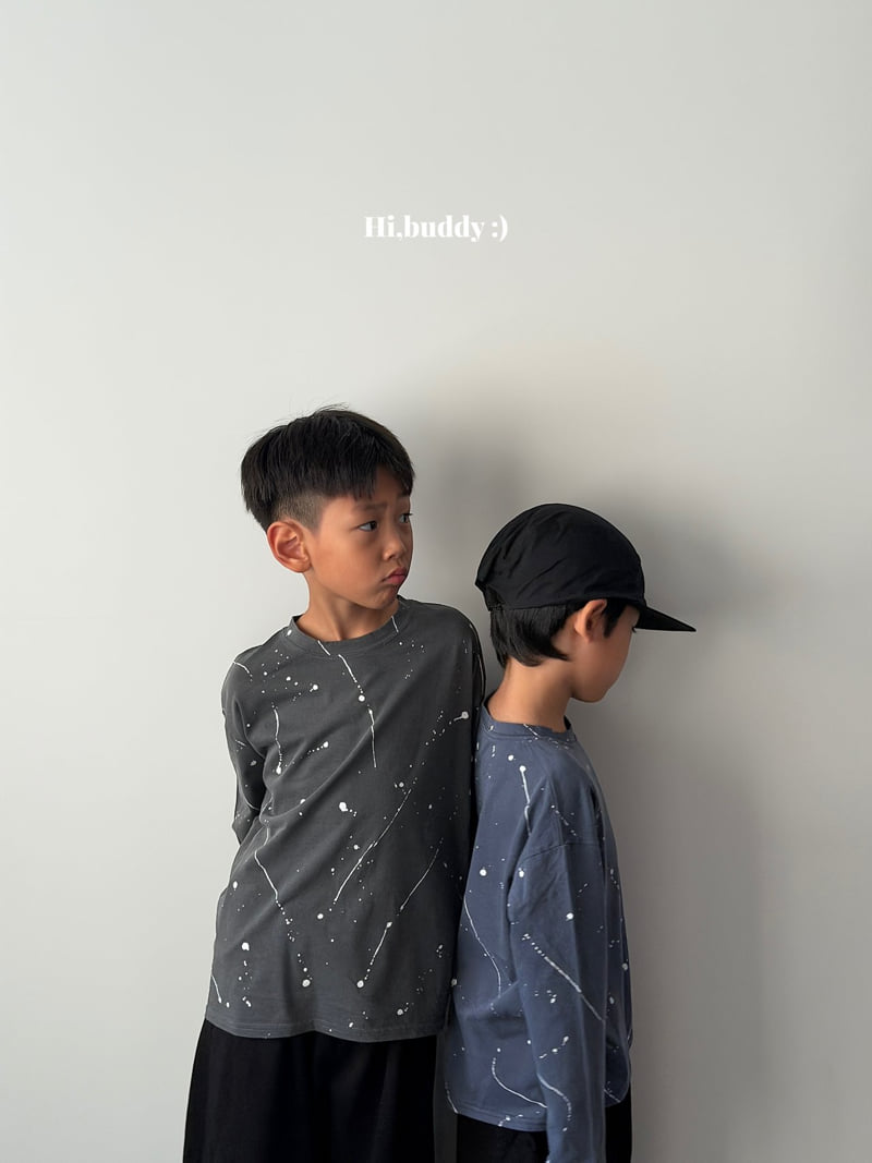 Hi buddy - Korean Children Fashion - #fashionkids - Painting Tee - 8