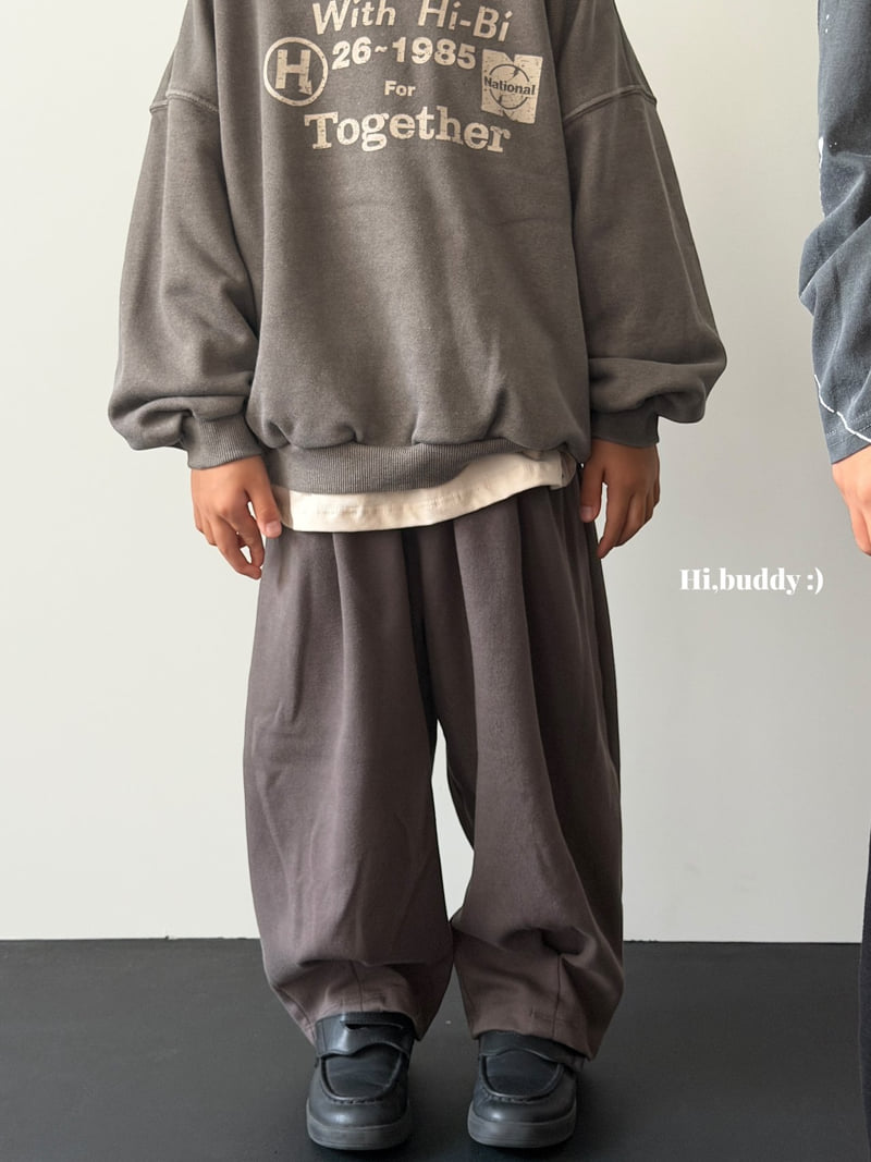 Hi buddy - Korean Children Fashion - #kidsshorts - Curved Pants - 3