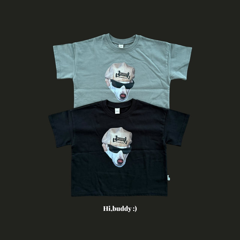 Hi buddy - Korean Children Fashion - #kidsshorts - Tetto Puppy Tee