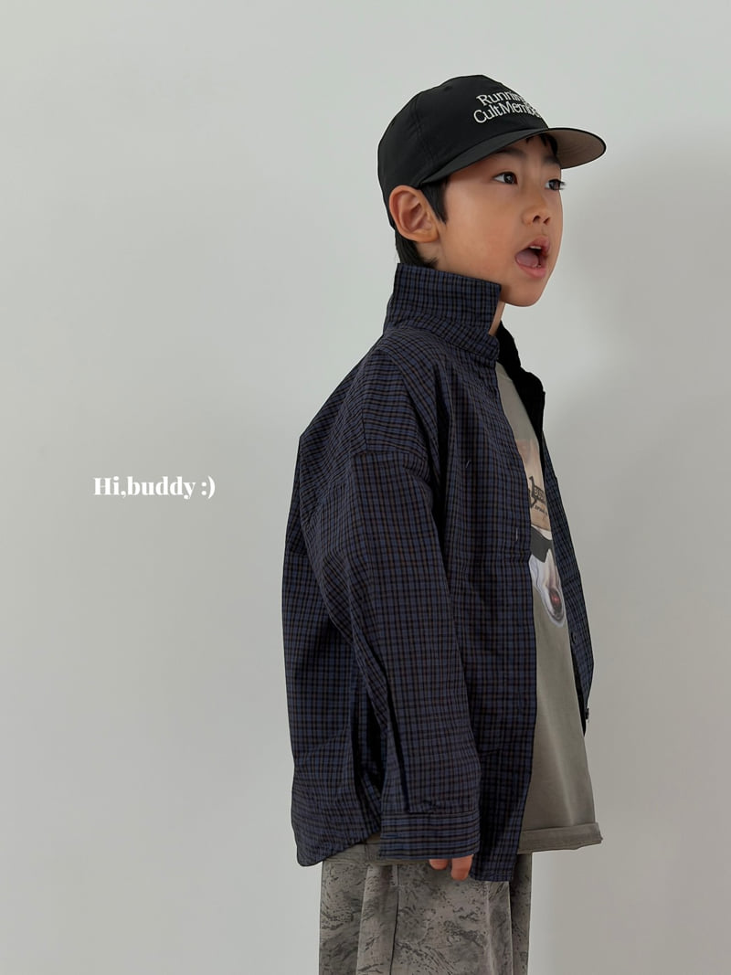 Hi buddy - Korean Children Fashion - #kidsshorts - Check Day Shirt - 12