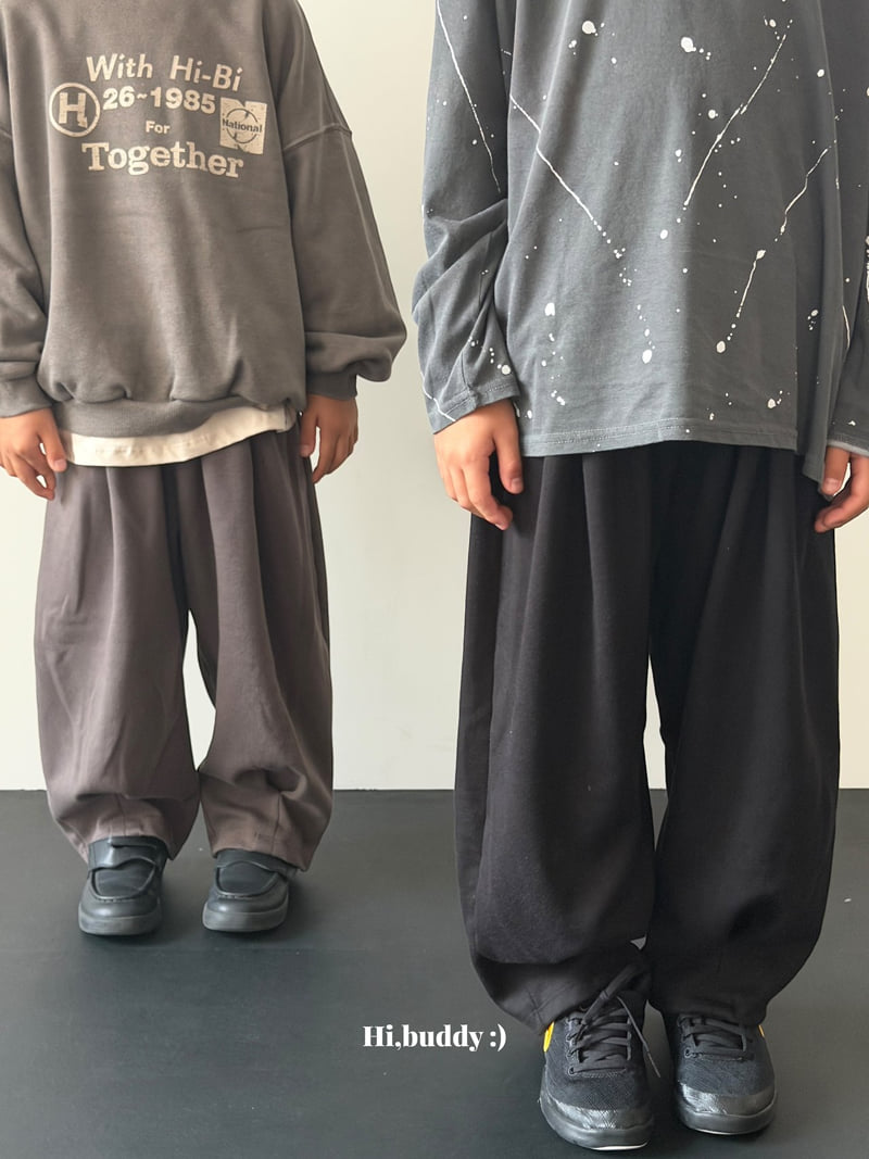 Hi buddy - Korean Children Fashion - #kidsshorts - Curved Pants - 4