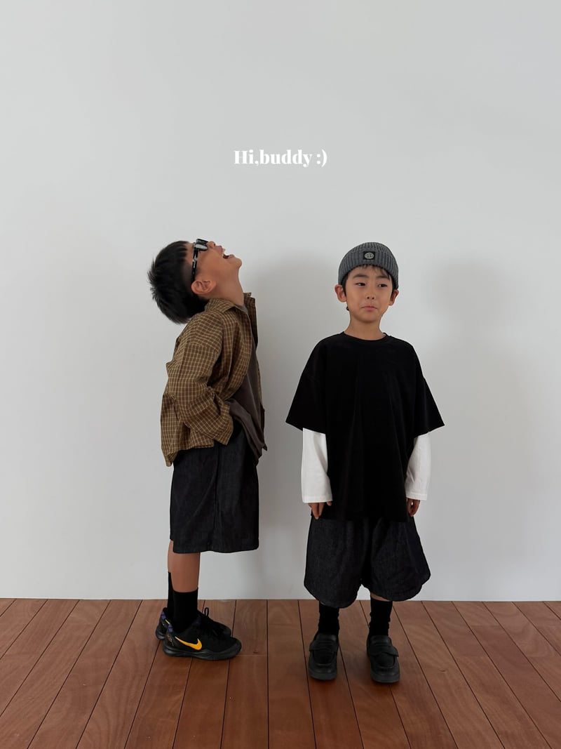 Hi buddy - Korean Children Fashion - #kidsshorts - Unfaded Bermuda - 4