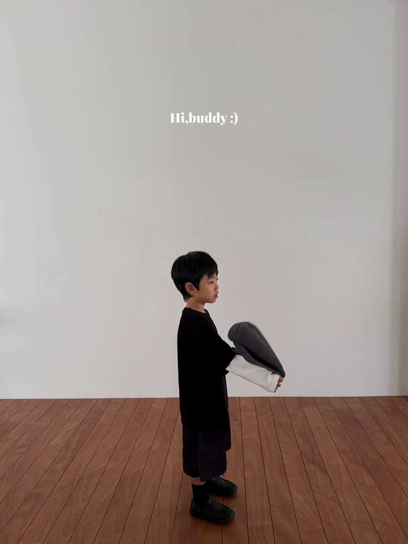 Hi buddy - Korean Children Fashion - #littlefashionista - Velvet Short Sleeved Tee - 4