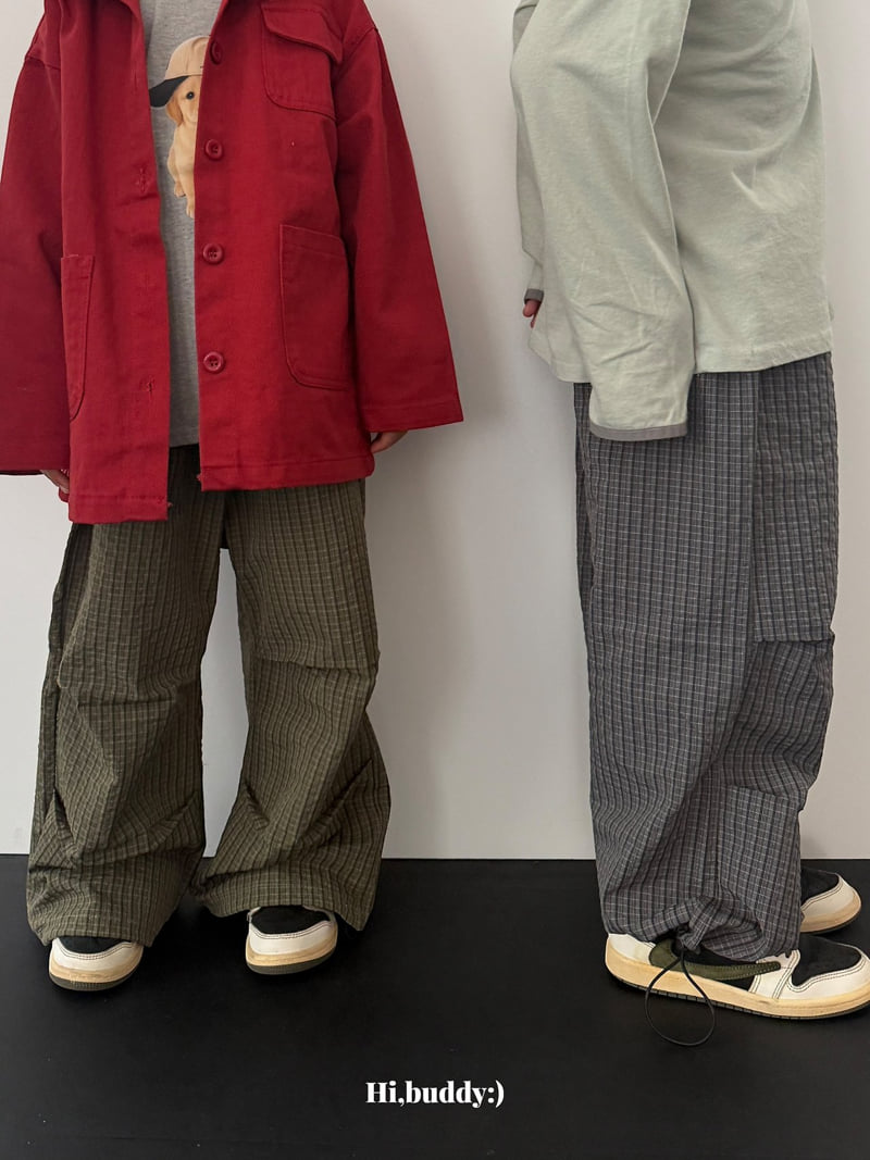 Hi buddy - Korean Children Fashion - #magicofchildhood - Autumn Check Pants - 9