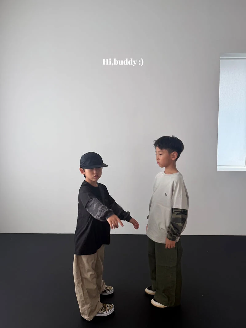 Hi buddy - Korean Children Fashion - #littlefashionista - Double Camo Tee - 4