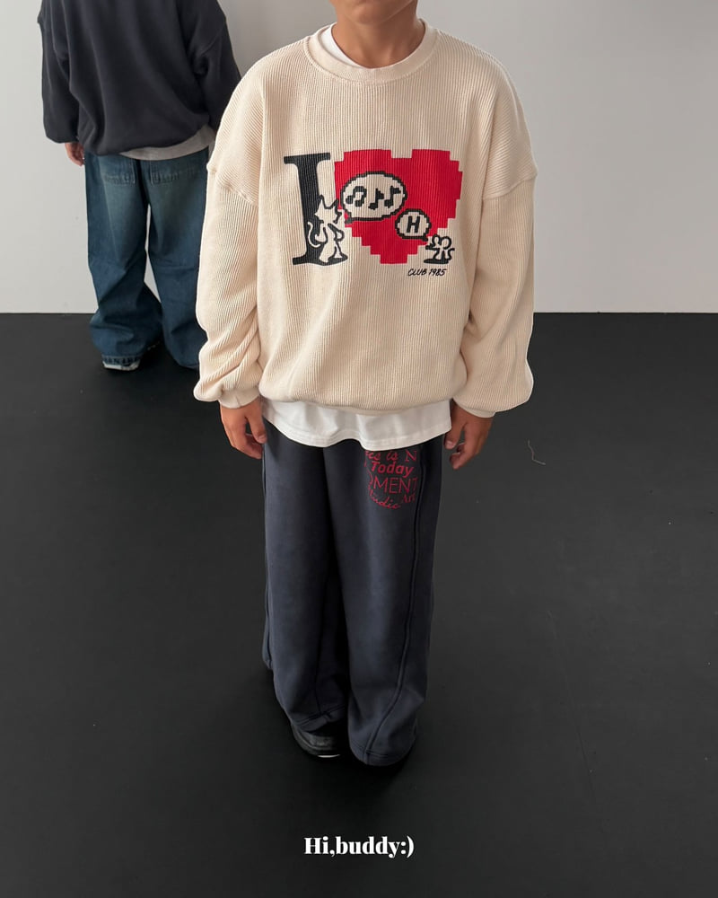 Hi buddy - Korean Children Fashion - #minifashionista - Love Attach Sweatshirts - 8
