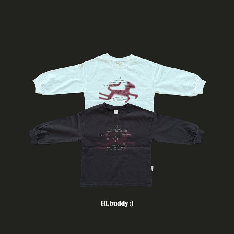 Hi buddy - Korean Children Fashion - #prettylittlegirls - Horse Tee