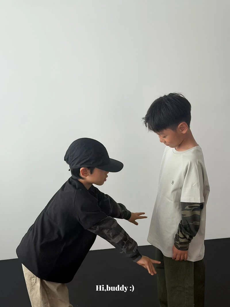 Hi buddy - Korean Children Fashion - #prettylittlegirls - Double Camo Tee - 6