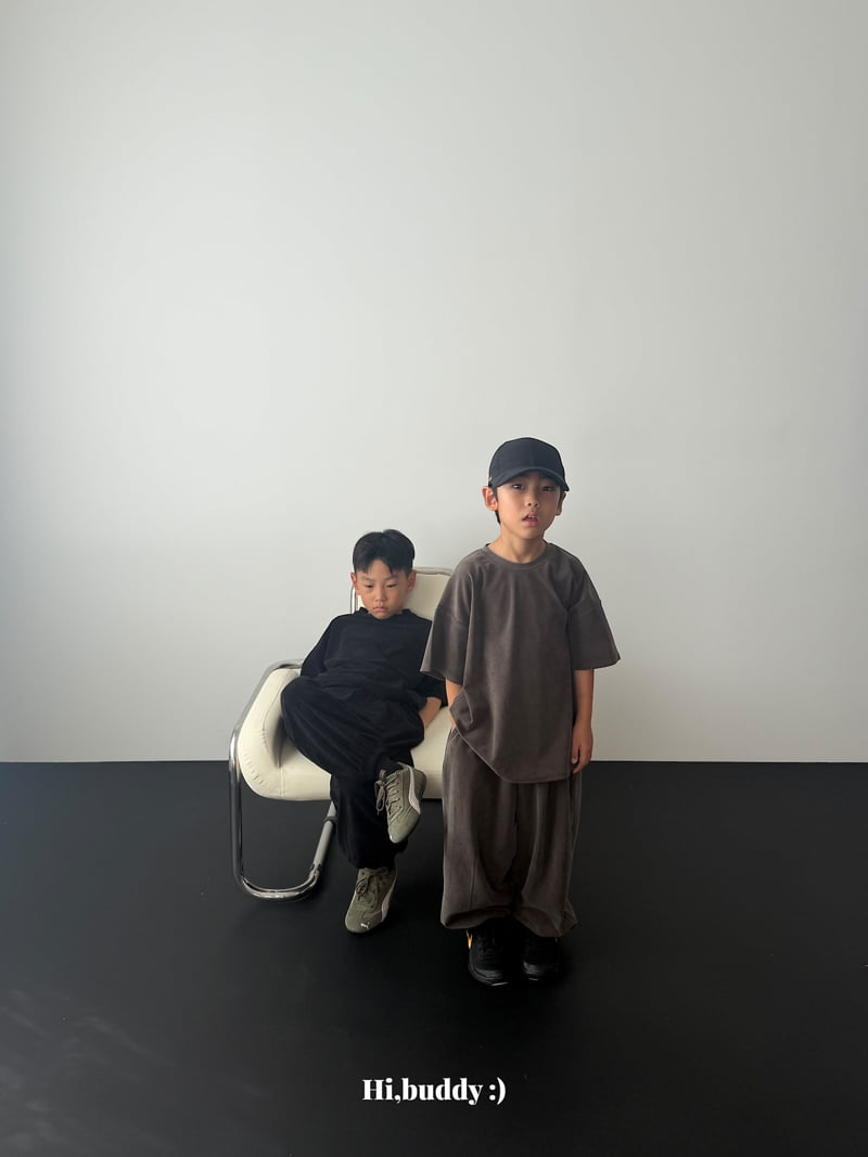 Hi buddy - Korean Children Fashion - #stylishchildhood - Velvet Short Sleeved Tee - 9