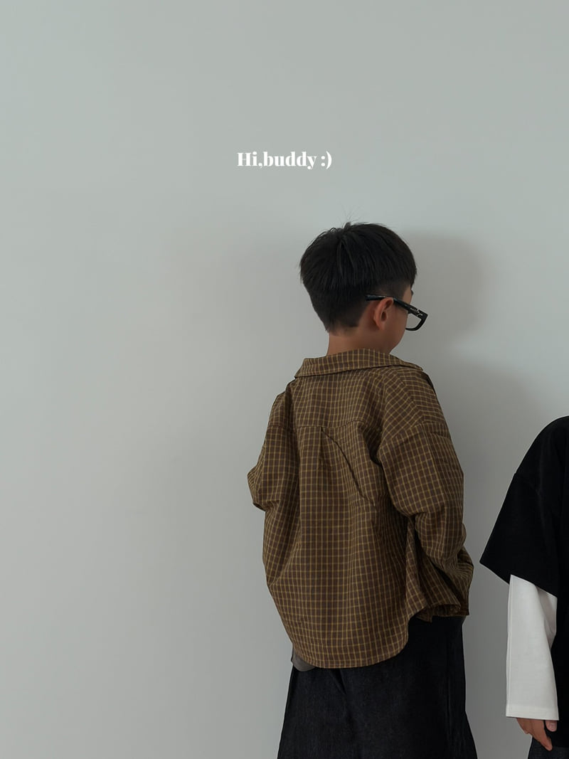 Hi buddy - Korean Children Fashion - #toddlerclothing - Check Day Shirt - 5