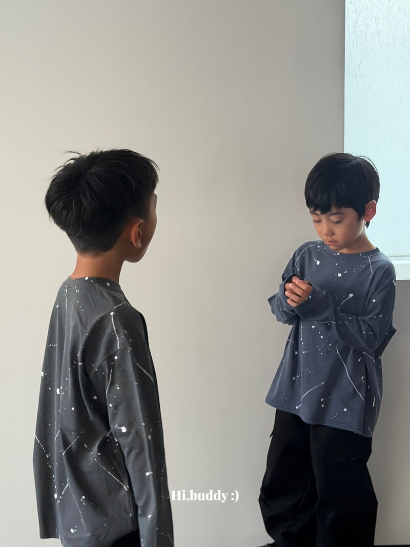 Hi buddy - Korean Children Fashion - #toddlerclothing - Painting Tee - 2