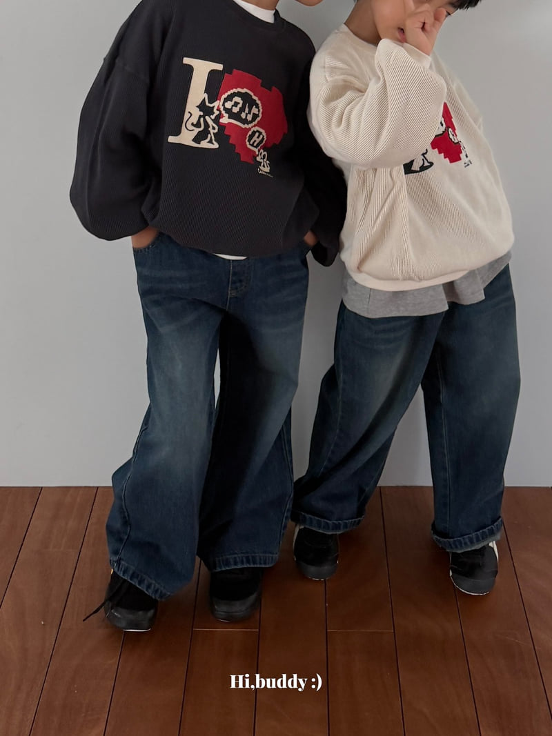 Hi buddy - Korean Children Fashion - #toddlerclothing - Sojang Denim Pants - 3