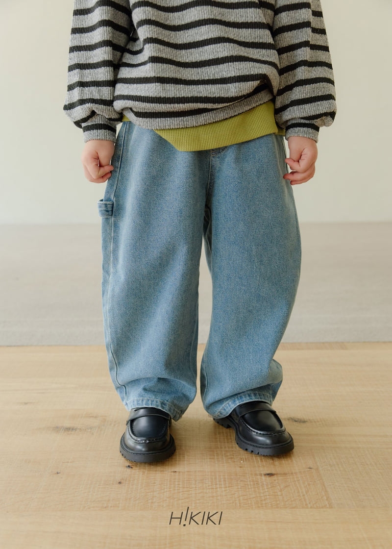 Hikiki - Korean Children Fashion - #Kfashion4kids - Washing Curved Jeans