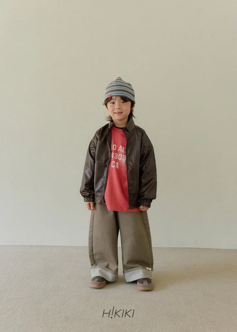 Hikiki - Korean Children Fashion - #Kfashion4kids - Like Leather Jumper - 5