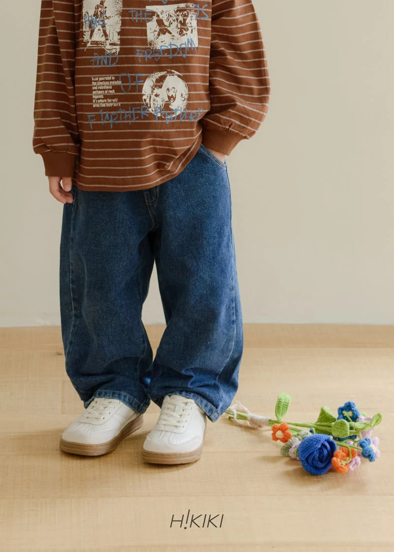 Hikiki - Korean Children Fashion - #childofig - Baggy Denim Pants