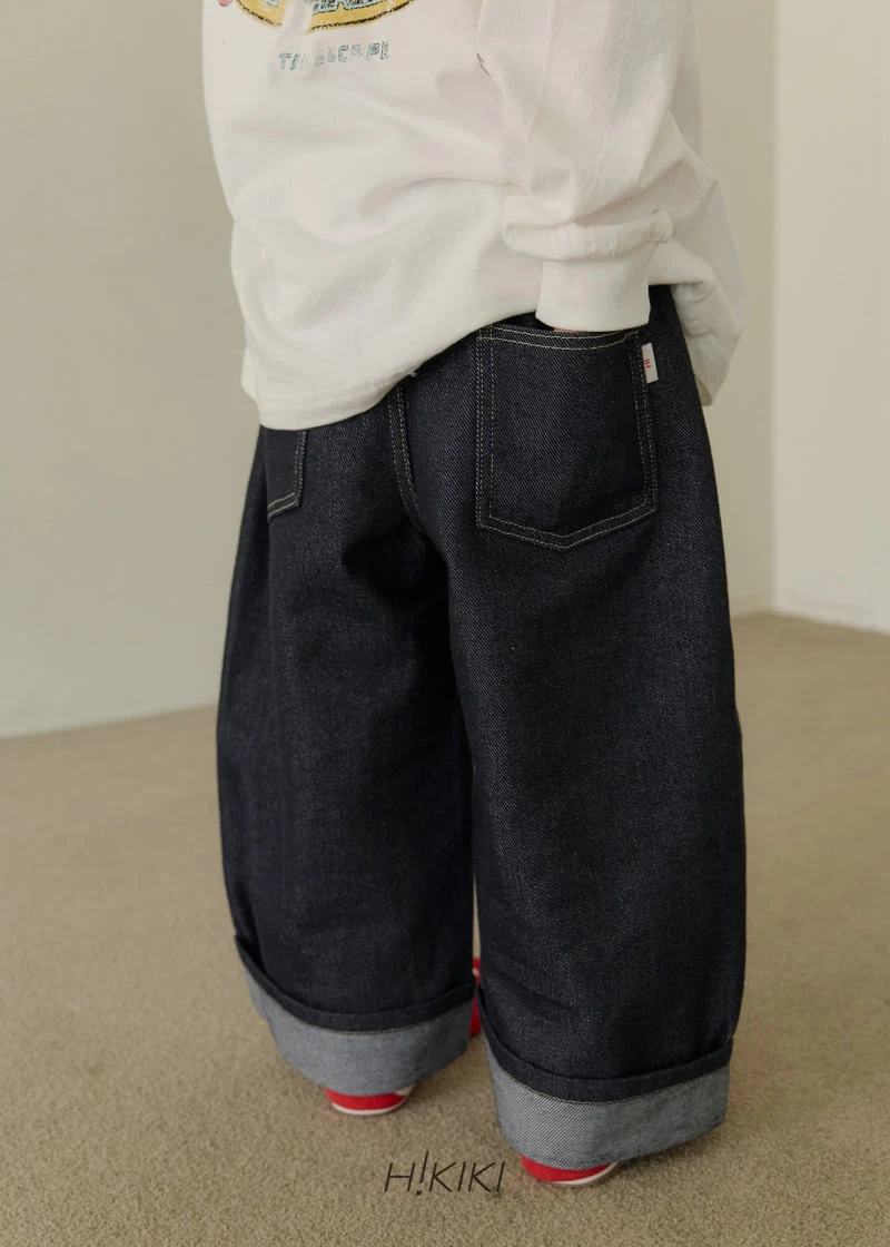 Hikiki - Korean Children Fashion - #childofig - Turnup Denim Pants - 11