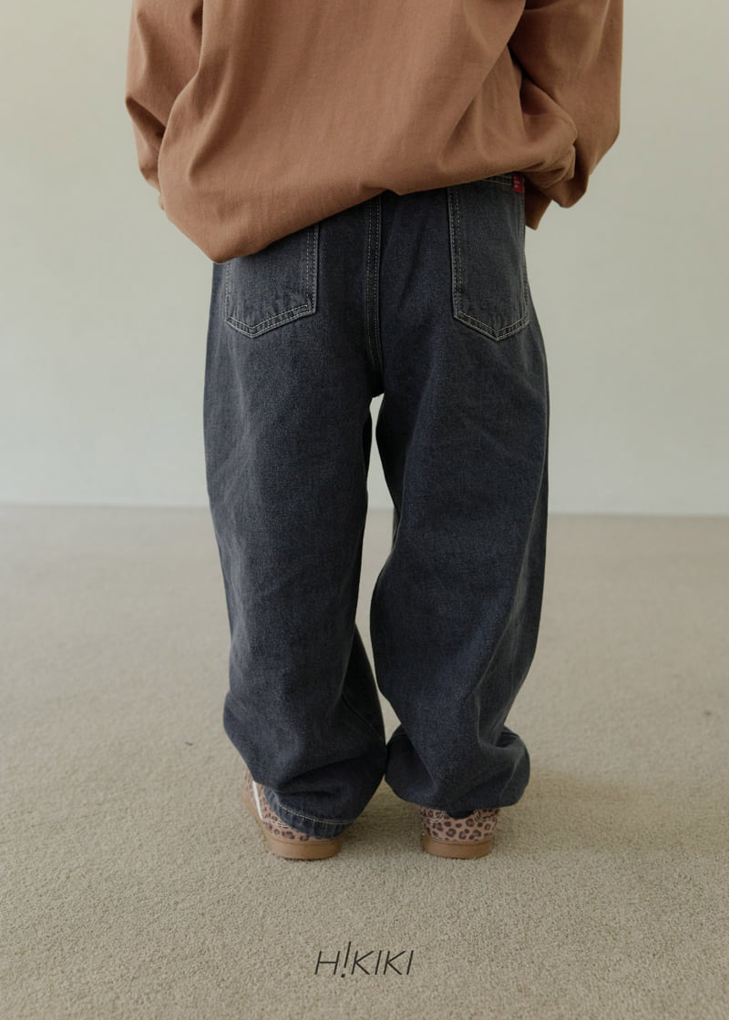 Hikiki - Korean Children Fashion - #childrensboutique - Baggy Denim Pants - 2