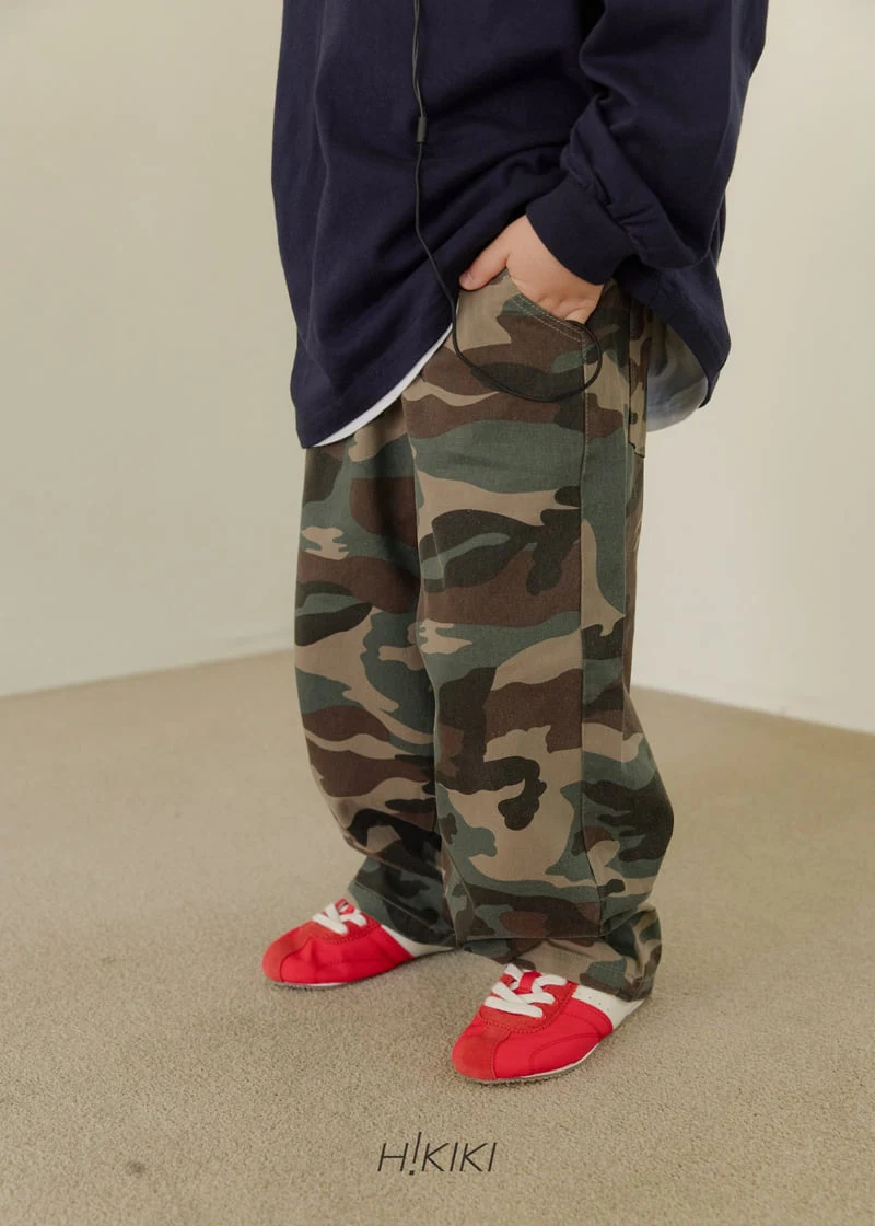 Hikiki - Korean Children Fashion - #designkidswear - Camo Baggy Pants