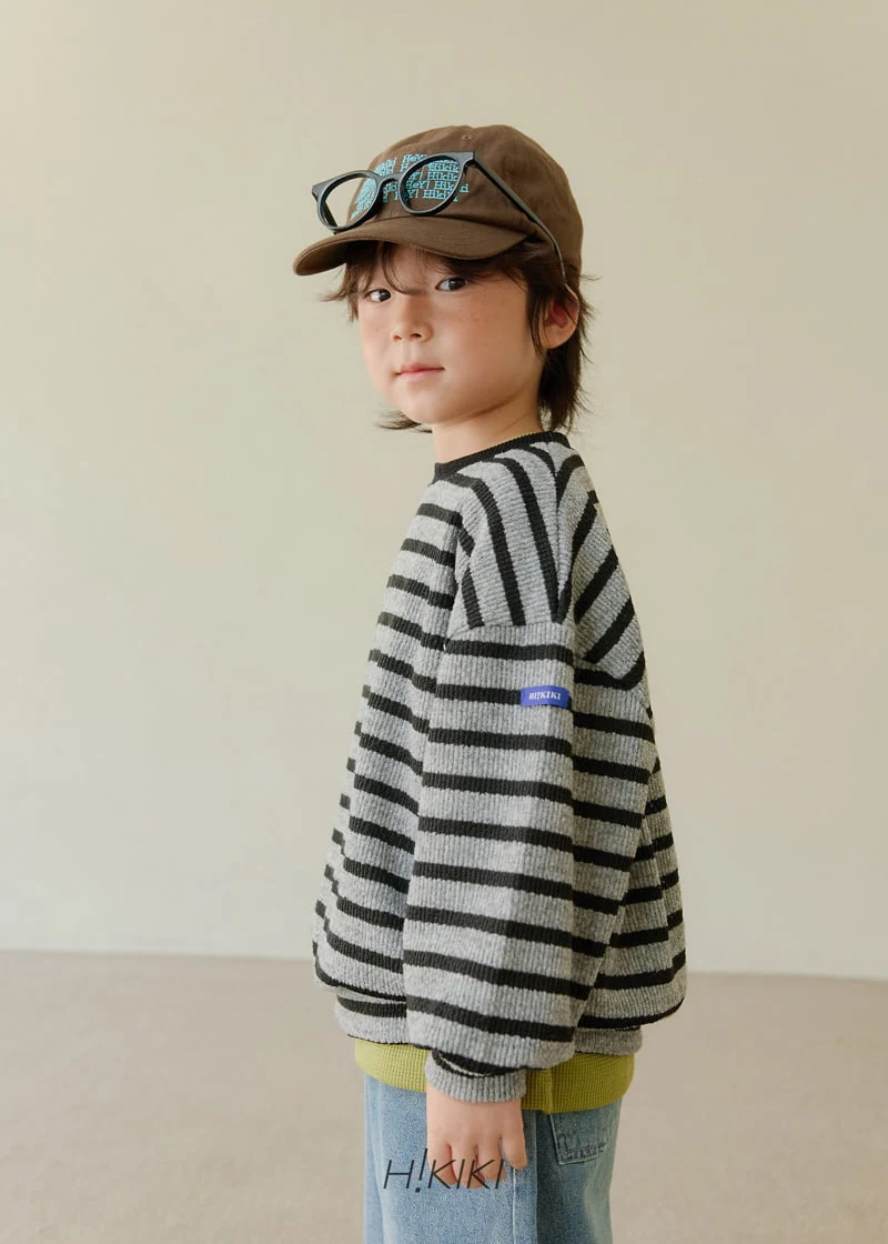 Hikiki - Korean Children Fashion - #discoveringself - Bold Stripe Knit Top - 8