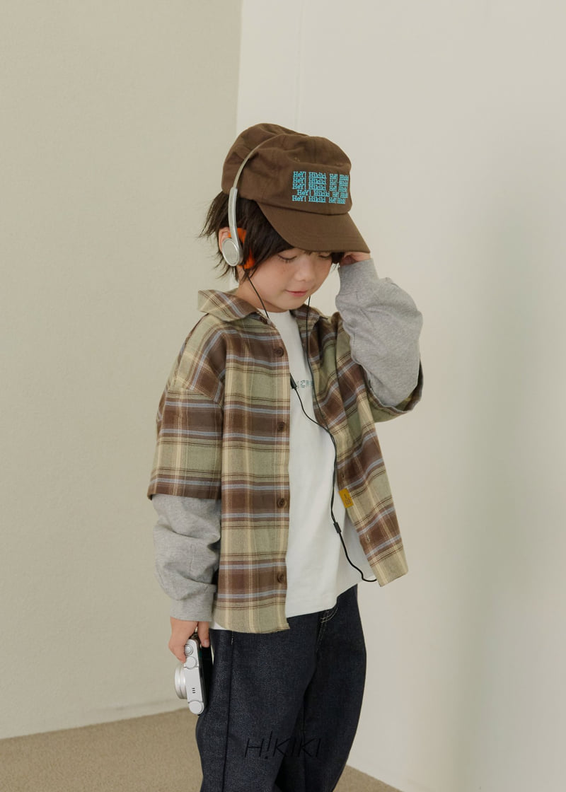 Hikiki - Korean Children Fashion - #kidsshorts - Check Layered Shirt - 12