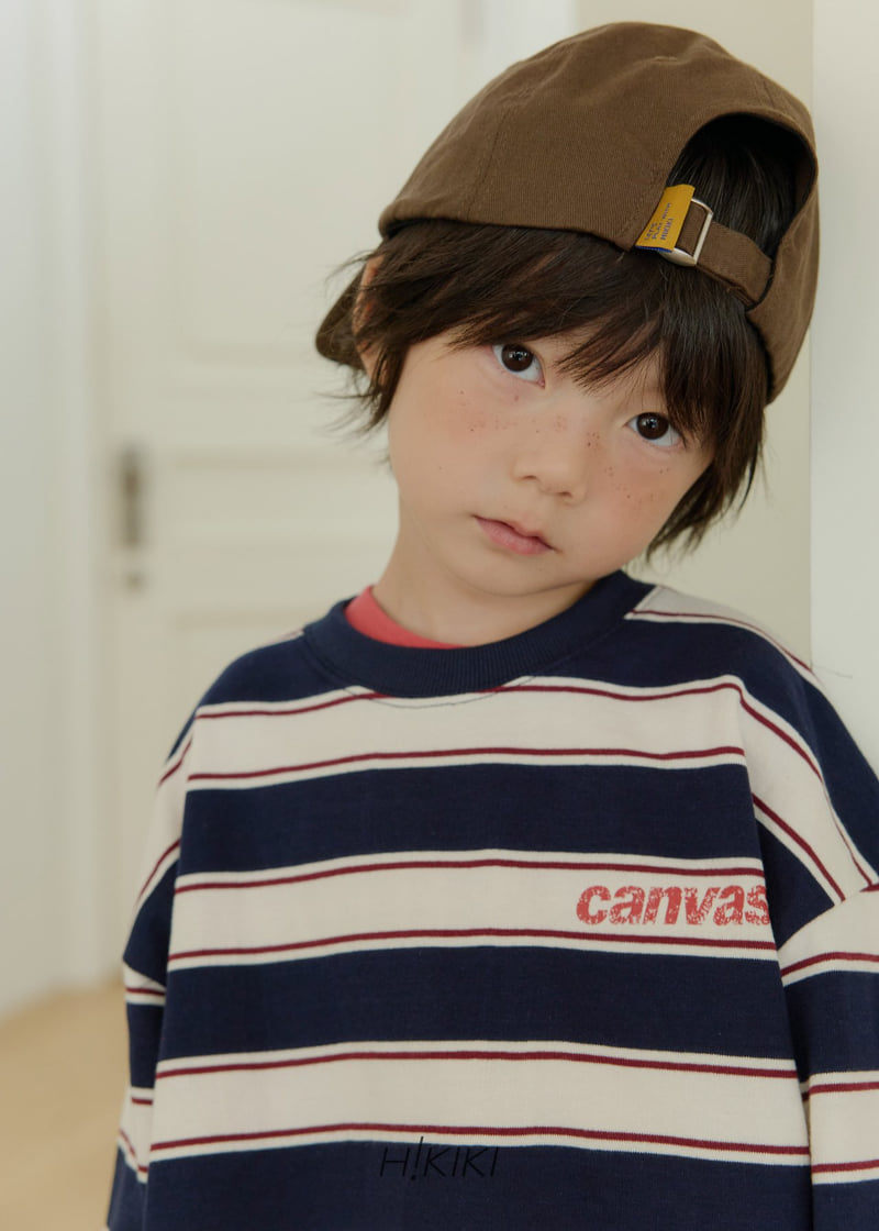 Hikiki - Korean Children Fashion - #kidsstore - Canvas Stripe Sweatshirts - 5