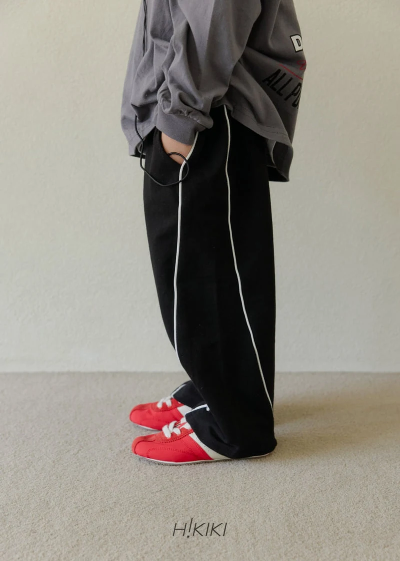 Hikiki - Korean Children Fashion - #kidsstore - Line Wide Pants - 12