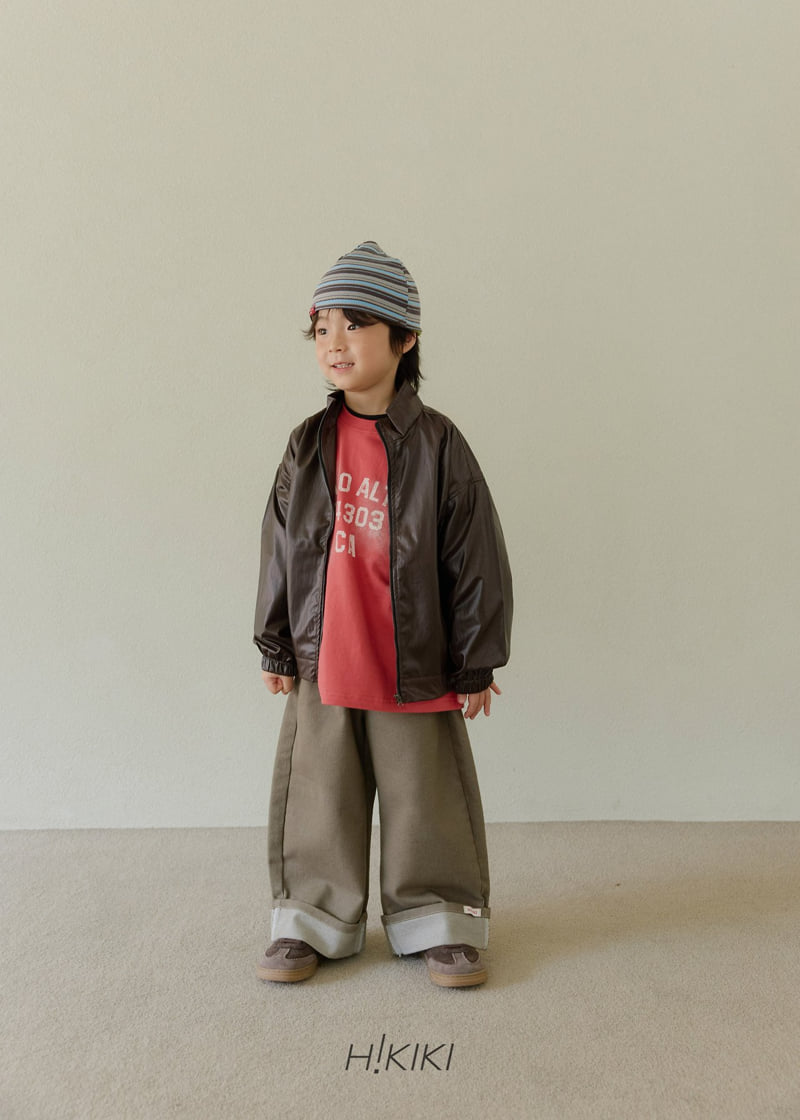 Hikiki - Korean Children Fashion - #kidsstore - Like Leather Jumper - 4
