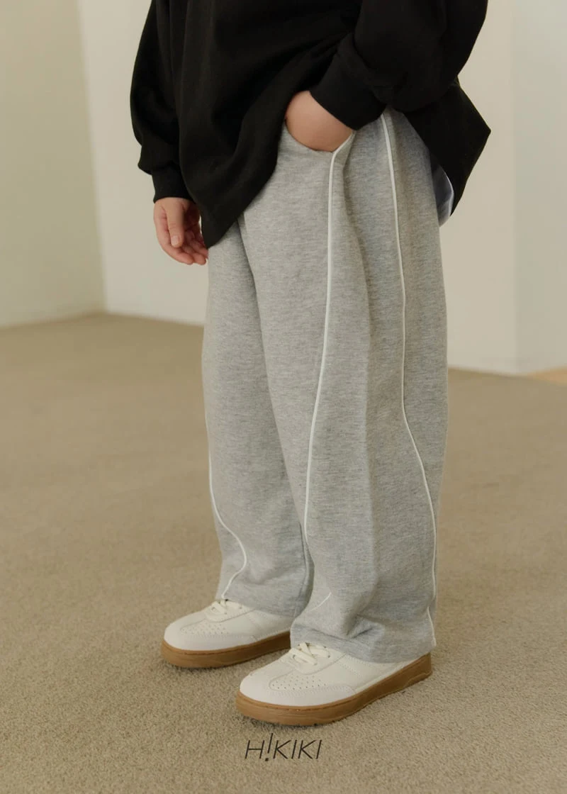 Hikiki - Korean Children Fashion - #littlefashionista - Line Wide Pants