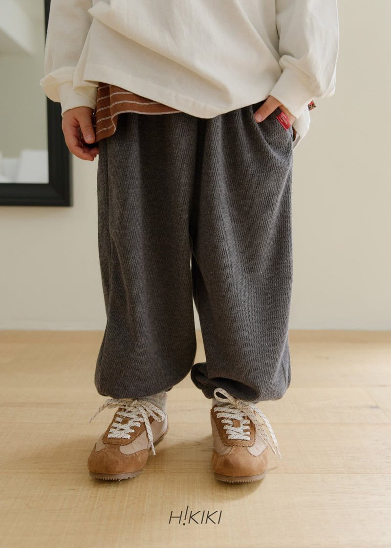 Hikiki - Korean Children Fashion - #prettylittlegirls - Waffle Jogger Pants